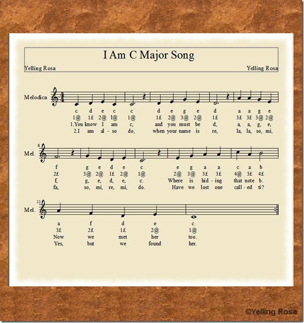 I Am A C Major Song E01SmallerSG
